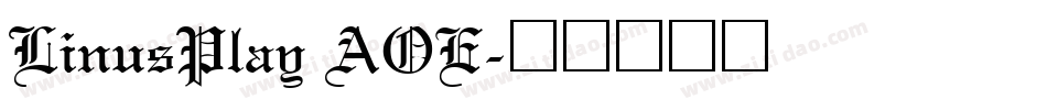 LinusPlay AOE字体转换